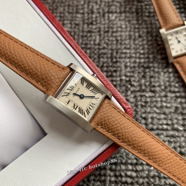 卡地亚手表 Cartier经典款法国坦克Cartier Tank Franaise系列 女装腕表 gjs1824